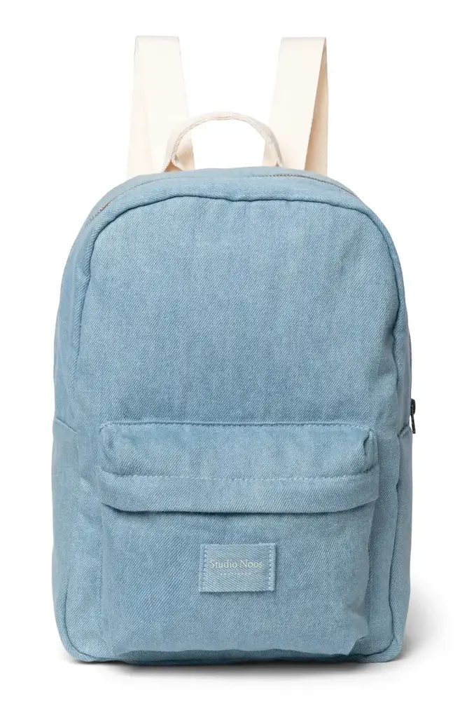 Studio Noos Studio Noos | Denim Solid Midi Backpack Studio Noos Studio Noos | Denim Solid Midi Backpack