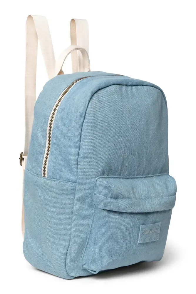 Studio Noos Studio Noos | Denim Solid Midi Backpack Studio Noos Studio Noos | Denim Solid Midi Backpack