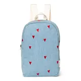 Studio Noos Studio Noos | Denim Hearts Mini Backpack Studio Noos Studio Noos | Denim Hearts Mini Backpack