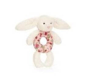 Jellycat Jellycat | Blossom Cream Bunny 'Berry' Ring Rattle Jellycat Jellycat | Blossom Cream Bunny 'Berry' Ring Rattle