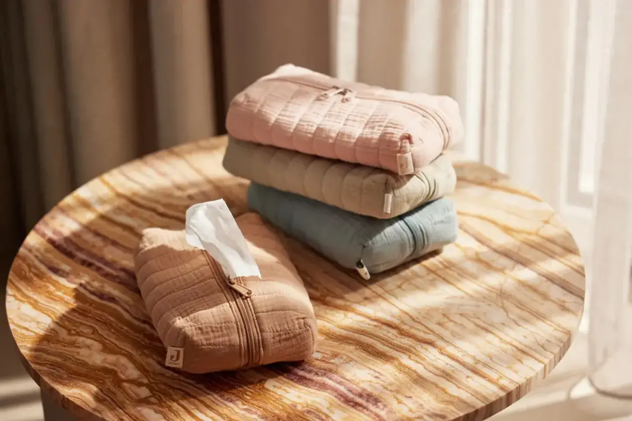 Jollein Jollein | Billendoekjes Etui Hydrofiel | Biscuit Jollein Jollein | Billendoekjes Etui Hydrofiel | Biscuit