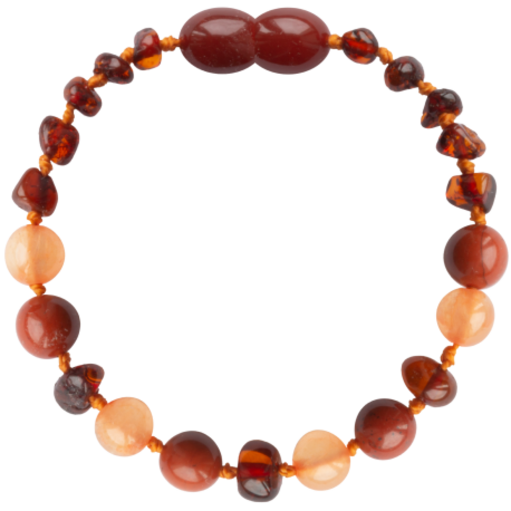 Barnsteen Barnsteen | Armband | Glimmend | Baroque Cognac Aventurine/Jasper | 14 cm Barnsteen Barnsteen | Armband | Glimmend | Baroque Cognac Aventurine/Jasper | 14 cm