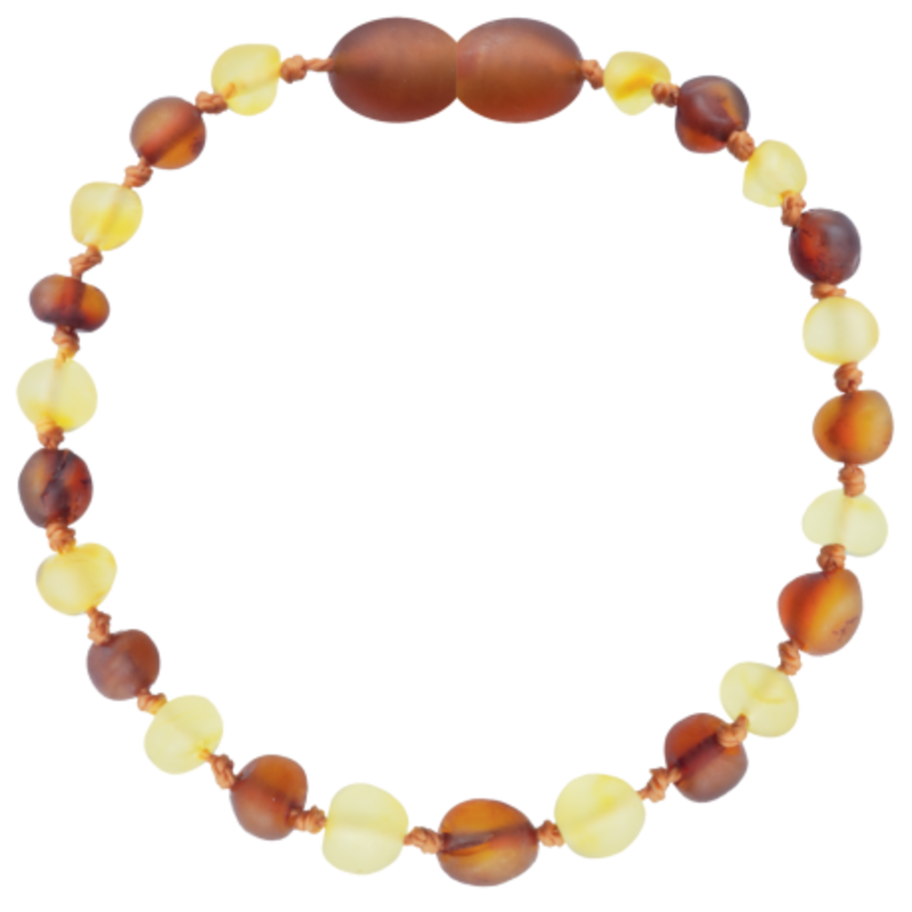 Barnsteen Barnsteen | Armband | Ruw | Baroque Cognac/Lemon | 14 cm