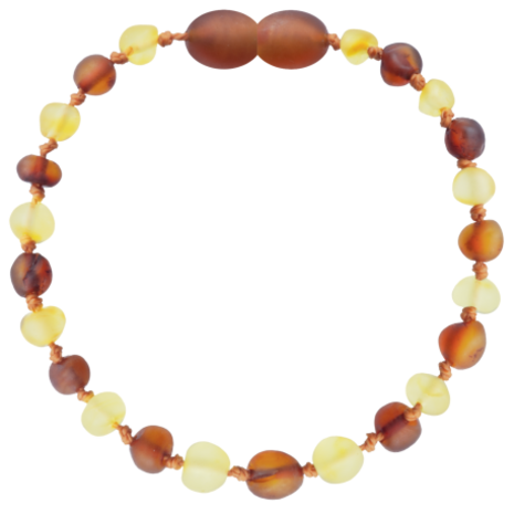 Barnsteen Barnsteen | Armband | Ruw | Baroque Cognac/Lemon | 14 cm