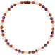 Barnsteen Barnsteen | Ketting | Glimmend | Baroque Cognac/Rose Quartz/Amethyst | 32 cm Barnsteen Barnsteen | Ketting | Glimmend | Baroque Cognac/Rose Quartz/Amethyst | 32 cm
