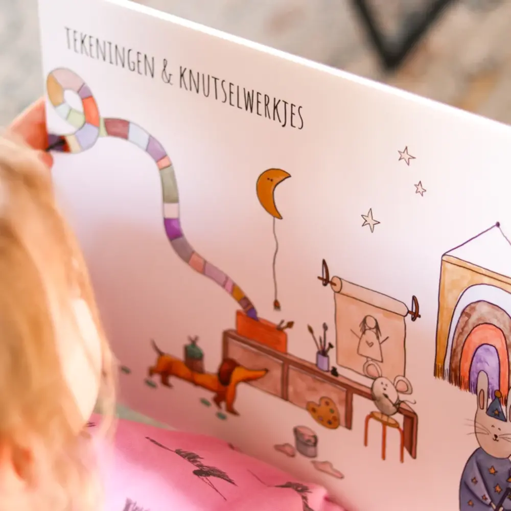 Juulz Juulz | XL Bewaarbundel voor tekeningen & knutselwerkjes | Regenboog Magie