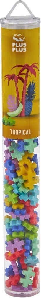 Plus Plus Plus - Plus | Tube tropical 100 stuks Plus Plus Plus - Plus | Tube tropical 100 stuks