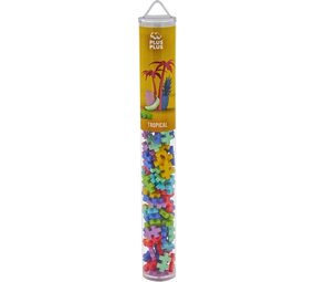 Plus Plus Plus - Plus | Tube tropical 100 stuks Plus Plus Plus - Plus | Tube tropical 100 stuks