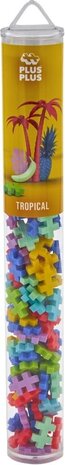 Plus Plus Plus - Plus | Tube tropical 100 stuks Plus Plus Plus - Plus | Tube tropical 100 stuks