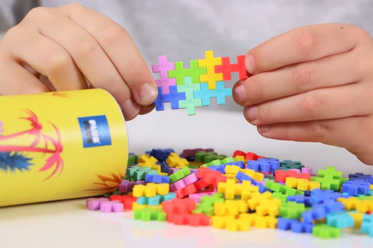 Plus Plus Plus - Plus | Tube tropical 100 stuks Plus Plus Plus - Plus | Tube tropical 100 stuks