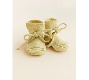 Hvid Hvid | Booties 0-9M | Light Yellow