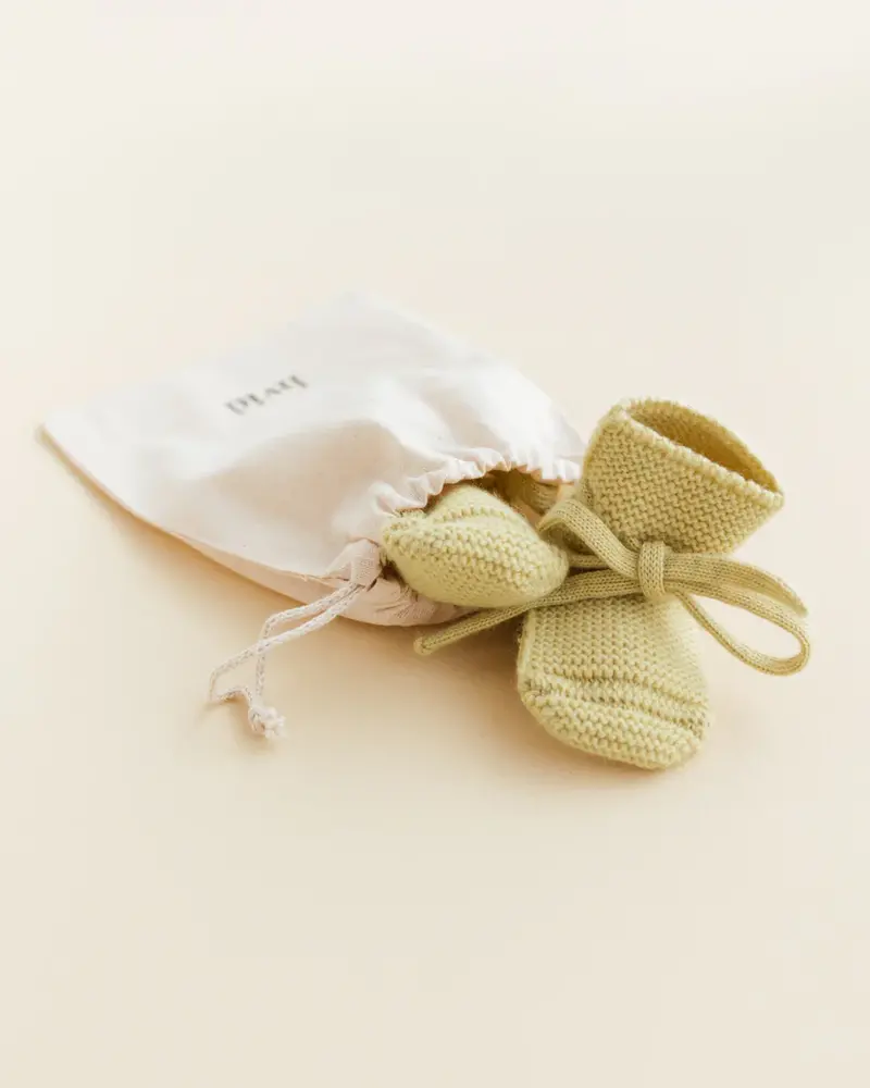 Hvid Hvid | Booties 0-9M | Light Yellow