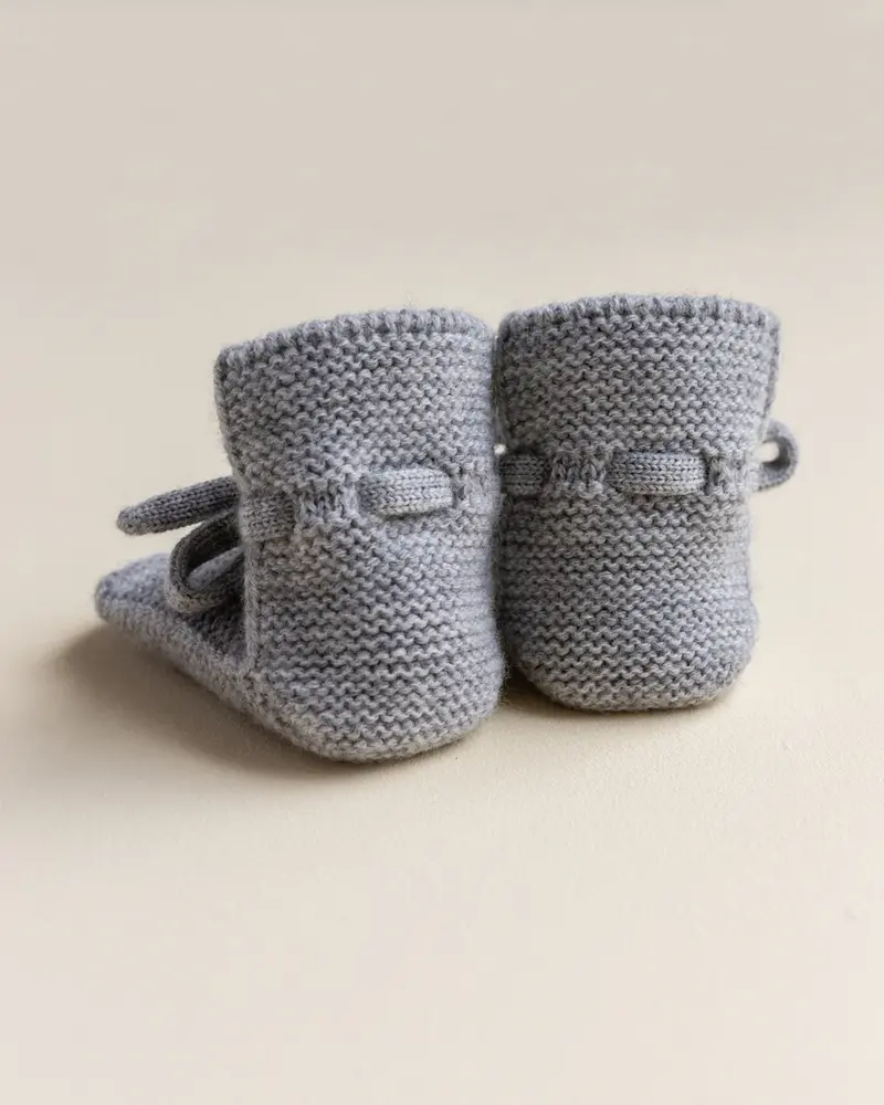 Hvid Hvid | Booties 9-15M | Grey Melange Hvid Hvid | Booties 9-15M | Grey Melange