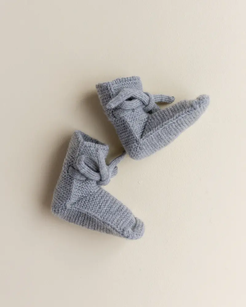Hvid Hvid | Booties 9-15M | Grey Melange Hvid Hvid | Booties 9-15M | Grey Melange