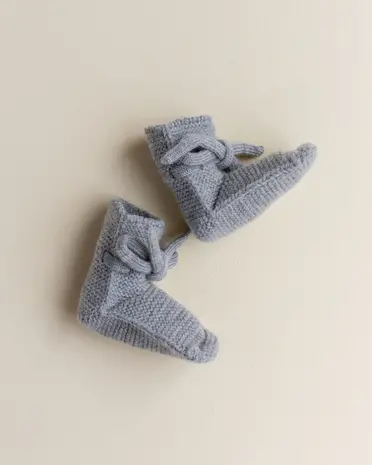 Hvid Hvid | Booties 9-15M | Grey Melange Hvid Hvid | Booties 9-15M | Grey Melange