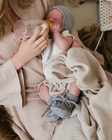 Hvid Hvid | Booties 9-15M | Grey Melange Hvid Hvid | Booties 9-15M | Grey Melange