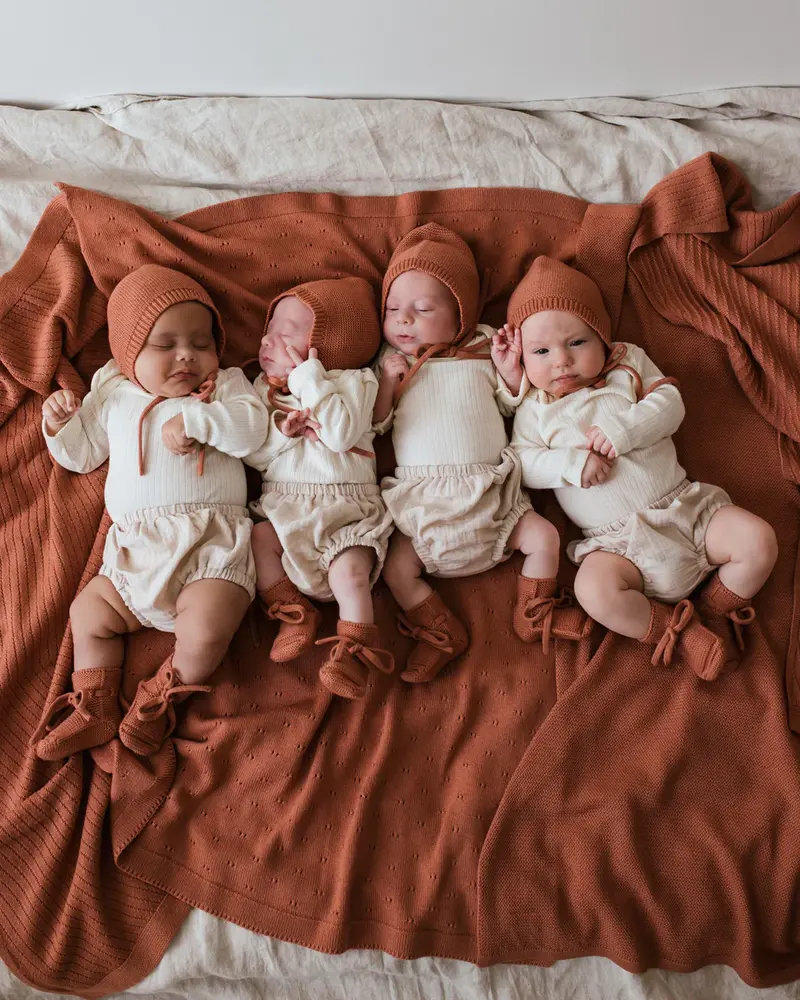 Hvid Hvid | Booties 0-9M | Brick