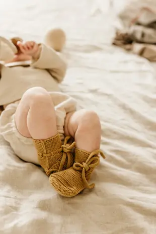 Hvid Hvid | Booties 0-9M | Ochre Hvid Hvid | Booties 0-9M | Ochre