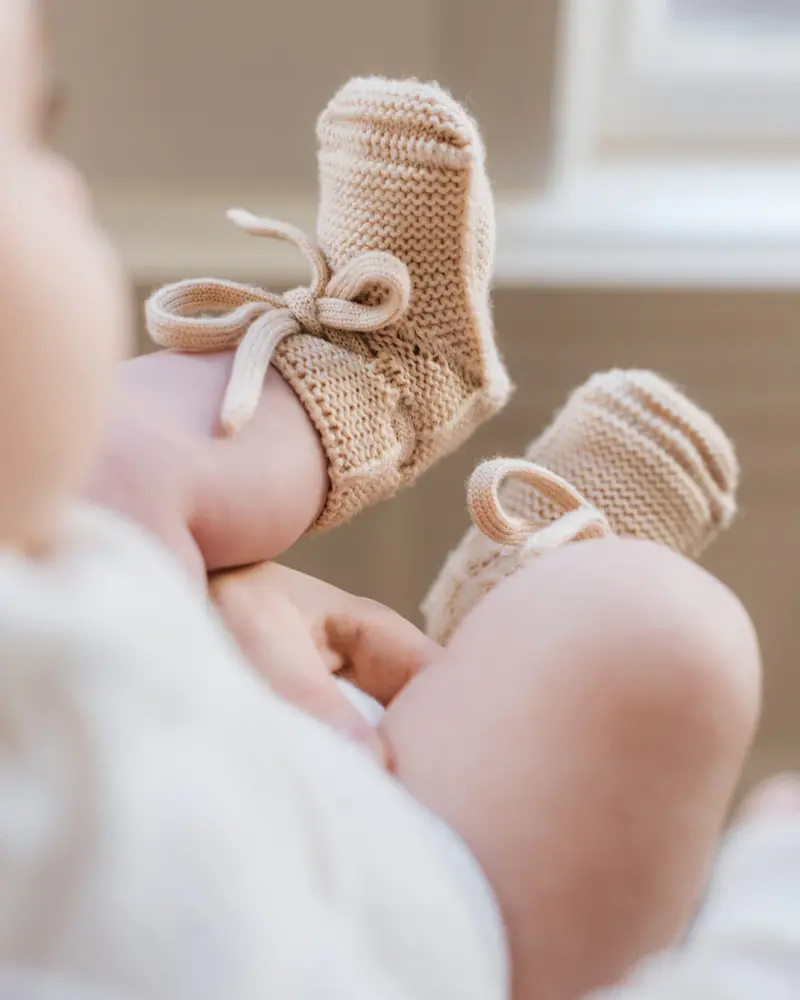 Hvid Hvid | Booties 0-9M | Oat Hvid Hvid | Booties 0-9M | Oat