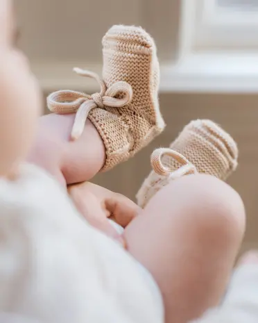 Hvid Hvid | Booties 0-9M | Oat Hvid Hvid | Booties 0-9M | Oat