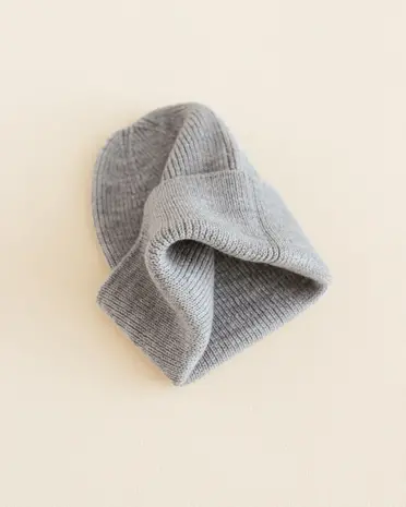 Hvid Hvid | Beanie Fonzie Newborn | Grey Melange