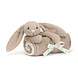 Jellycat Jellycat | Bashful Bunny Blankie | Beige Jellycat Jellycat | Bashful Bunny Blankie | Beige