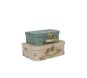 Konges Sløjd Konges Sløjd | 2 Pack Suitcase Fsc | Off White/Kick It Konges Sløjd Konges Sløjd | 2 Pack Suitcase Fsc | Off White/Kick It