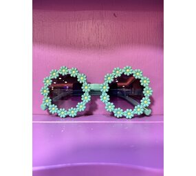 Zonnebril bloem | Groen