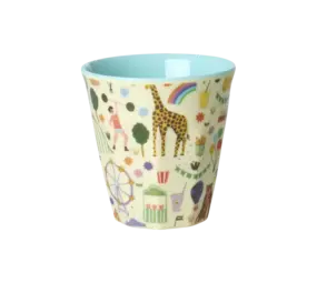 Rice Everyday Magic Rice | Melamine cup Fun Fair Mint print | Medium 250ml
