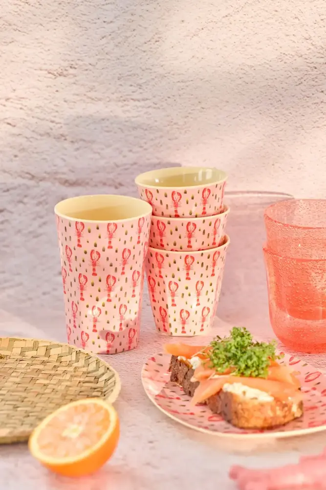 Rice Everyday Magic Rice | Melamine with Lobster print | Medium 250ml Rice Everyday Magic Rice | Melamine with Lobster print | Medium 250ml
