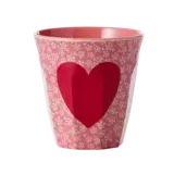 Rice Everyday Magic Rice | Melamine cup with Heart & Bloom | Medium 250ml Rice Everyday Magic Rice | Melamine cup with Heart & Bloom | Medium 250ml