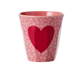 Rice Everyday Magic Rice | Melamine cup with Heart & Bloom | Medium 250ml Rice Everyday Magic Rice | Melamine cup with Heart & Bloom | Medium 250ml