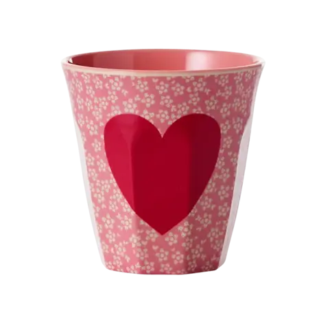 Rice Everyday Magic Rice | Melamine cup with Heart & Bloom | Medium 250ml Rice Everyday Magic Rice | Melamine cup with Heart & Bloom | Medium 250ml