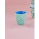 Rice Everyday Magic Rice | Melamine cup Green and Turquoise Star Print | Medium 250ml Rice Everyday Magic Rice | Melamine cup Green and Turquoise Star Print | Medium 250ml