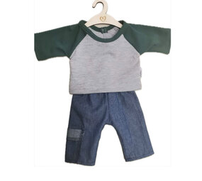 Hollie Hollie | Doll jeans and longsleeve grey