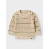 Lil ' Atelier Lil ' Atelier | NBMEMLEN LS KNIT STRIPE LIL | Turtledove Lil ' Atelier Lil ' Atelier | NBMEMLEN LS KNIT STRIPE LIL | Turtledove