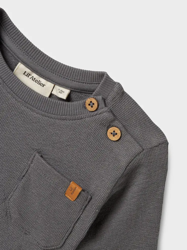 Lil ' Atelier Lil ' Atelier | NBMDIAS LUM LS SWEAT LIL | Poppy Seed Lil ' Atelier Lil ' Atelier | NBMDIAS LUM LS SWEAT LIL | Poppy Seed