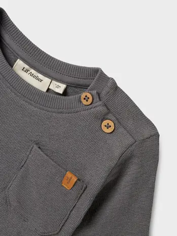 Lil ' Atelier Lil ' Atelier | NBMDIAS LUM LS SWEAT LIL | Poppy Seed Lil ' Atelier Lil ' Atelier | NBMDIAS LUM LS SWEAT LIL | Poppy Seed