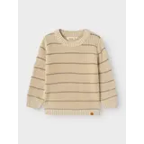 Lil ' Atelier Lil ' Atelier | NMMEMLEN LS KNIT STRIPES LIL | Turtledove Lil ' Atelier Lil ' Atelier | NMMEMLEN LS KNIT STRIPES LIL | Turtledove