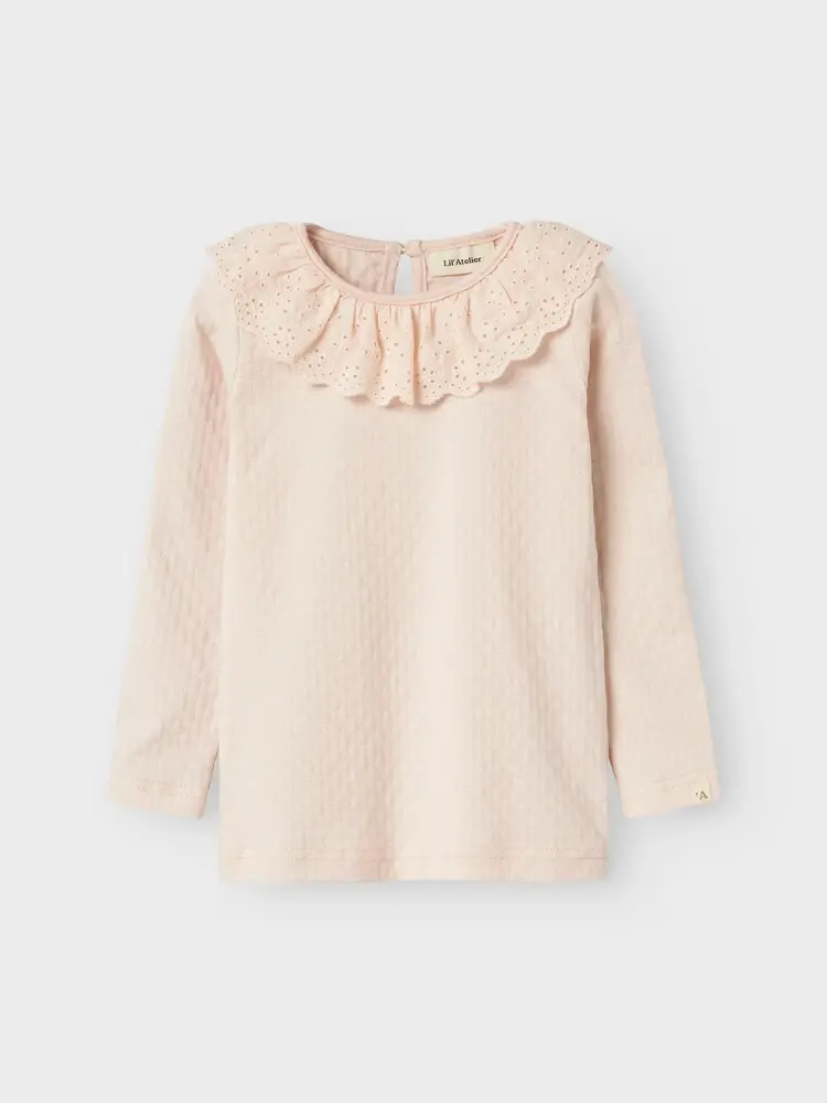 Lil ' Atelier Lil ' Atelier | NMFKIRA LS SLIM TOP LIL | Silver Peony