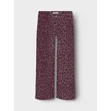 Name it Name it | NKFROSE WIDE LEO TWILL PANTS 4002-TD | Burgundy LEO Name it Name it | NKFROSE WIDE LEO TWILL PANTS 4002-TD | Burgundy LEO