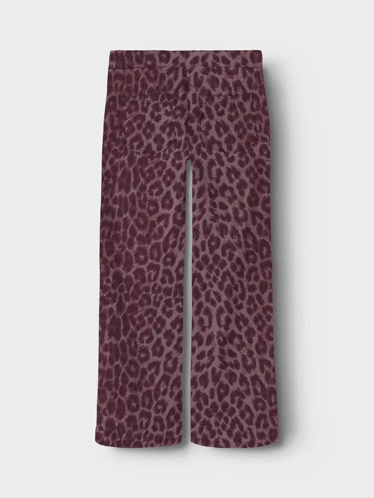 Name it Name it | NKFROSE WIDE LEO TWILL PANTS 4002-TD | Burgundy LEO