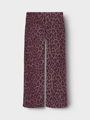Name it Name it | NKFROSE WIDE LEO TWILL PANTS 4002-TD | Burgundy LEO
