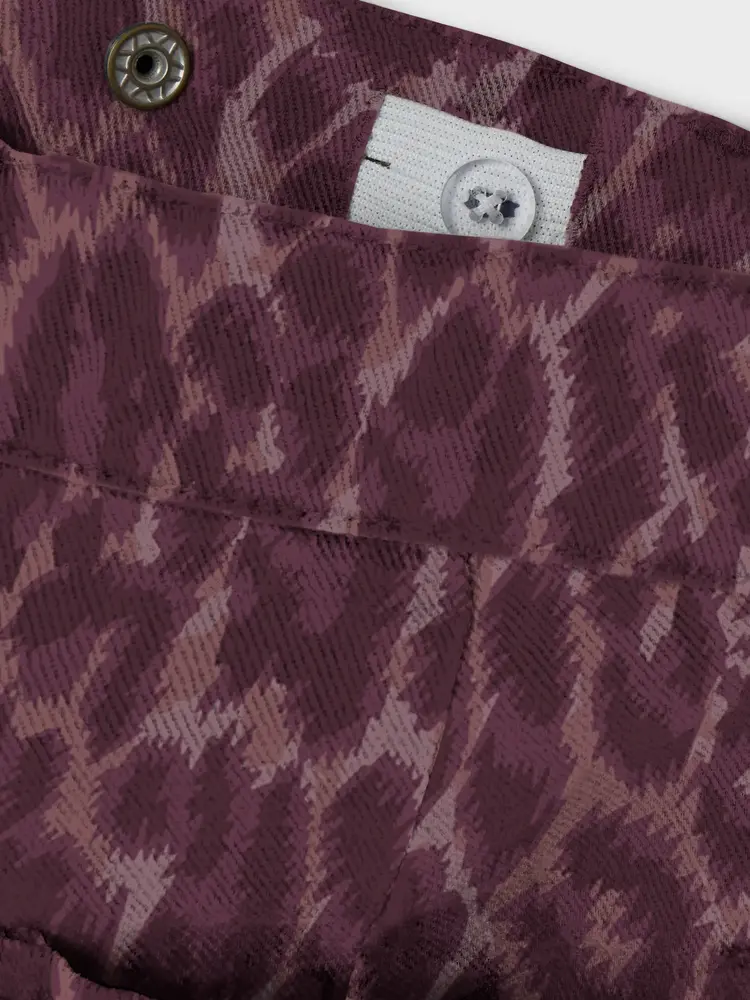 Name it Name it | NKFROSE WIDE LEO TWILL PANTS 4002-TD | Burgundy LEO