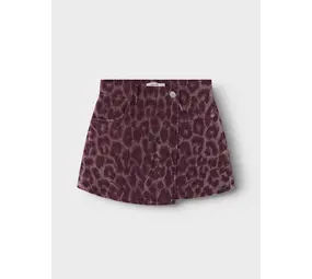 Name it Name it | NKFLEO TWILL SKORT 4002-TD | Burgundy LEO Name it Name it | NKFLEO TWILL SKORT 4002-TD | Burgundy LEO