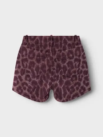 Name it Name it | NKFLEO TWILL SKORT 4002-TD | Burgundy LEO Name it Name it | NKFLEO TWILL SKORT 4002-TD | Burgundy LEO