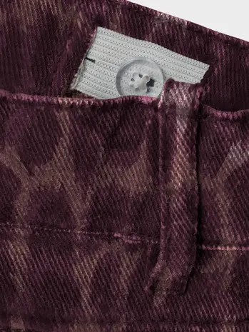 Name it Name it | NKFLEO TWILL SKORT 4002-TD | Burgundy LEO Name it Name it | NKFLEO TWILL SKORT 4002-TD | Burgundy LEO