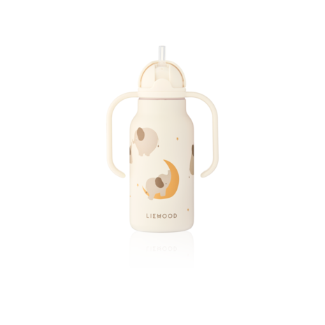 Liewood Liewood | Kimmie Water Bottle 250 ml | Elephant / Creme de la creme Liewood Liewood | Kimmie Water Bottle 250 ml | Elephant / Creme de la creme