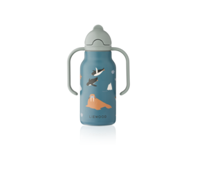 Liewood Liewood | Kimmie Water Bottle 250 ml | Arctic Sea /  Ocean view Liewood Liewood | Kimmie Water Bottle 250 ml | Arctic Sea /  Ocean view