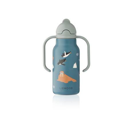 Liewood Liewood | Kimmie Water Bottle 250 ml | Arctic Sea /  Ocean view Liewood Liewood | Kimmie Water Bottle 250 ml | Arctic Sea /  Ocean view